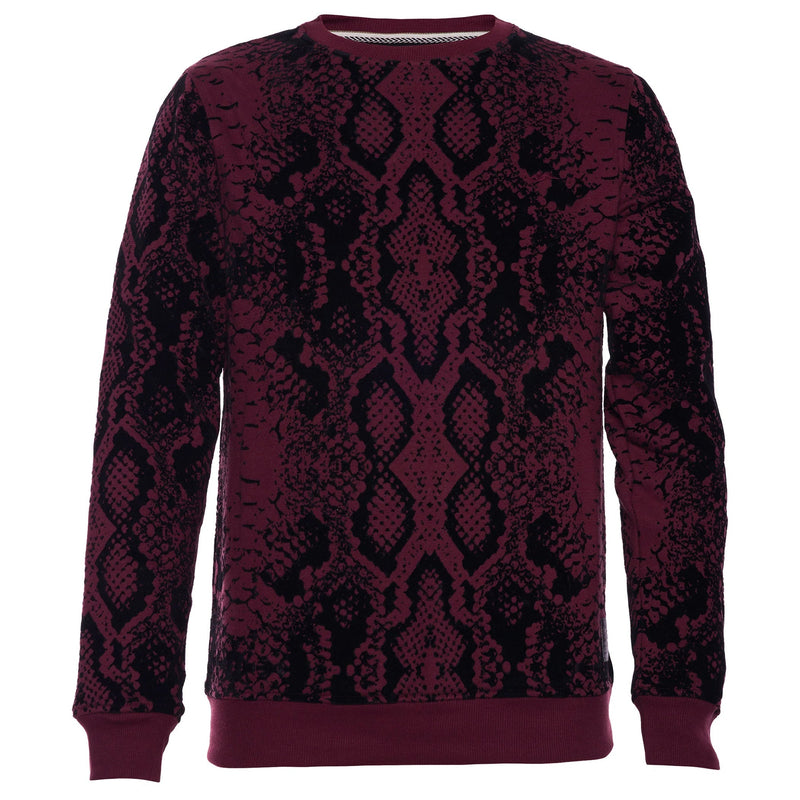 A.Tiziano ’Holden’ Printed Fleece Crewneck Sweatshirt Men’s Sweaters
