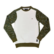 A.Tiziano Mens ’Morris’ L/S Quilted Jacquard Knit Crew Sweater Sweaters 641187000324 Free Shipping Worldwide