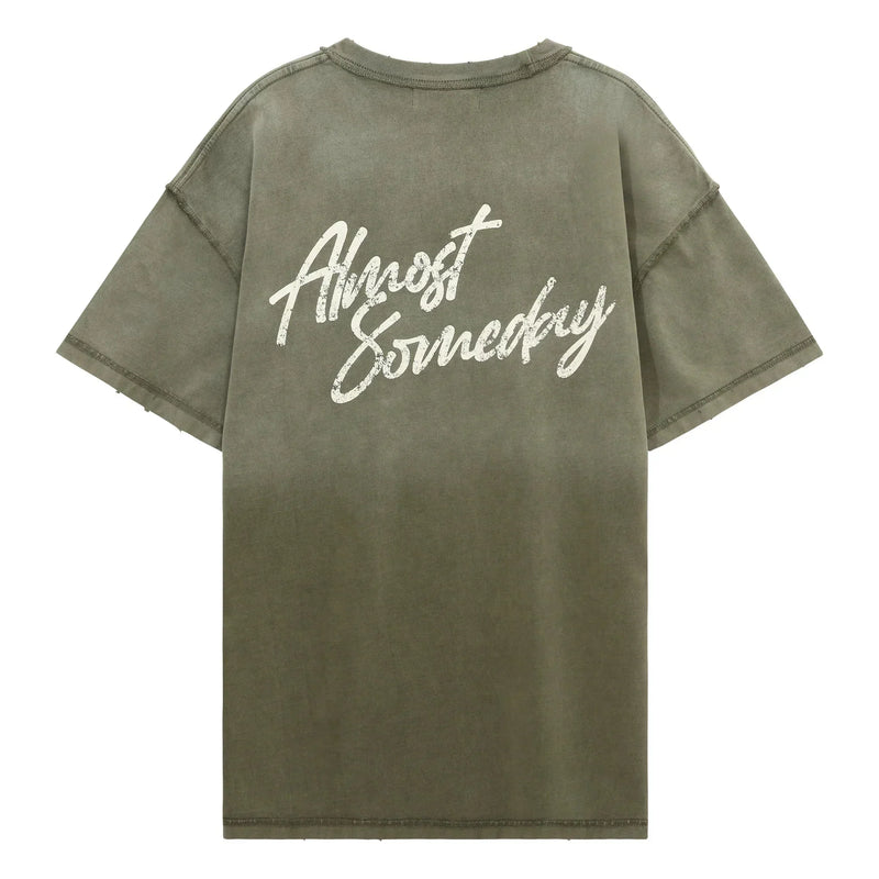 Almost Someday Signature Sunfade Tee Men’s T-Shirts 489467 Free Shipping Worldwide