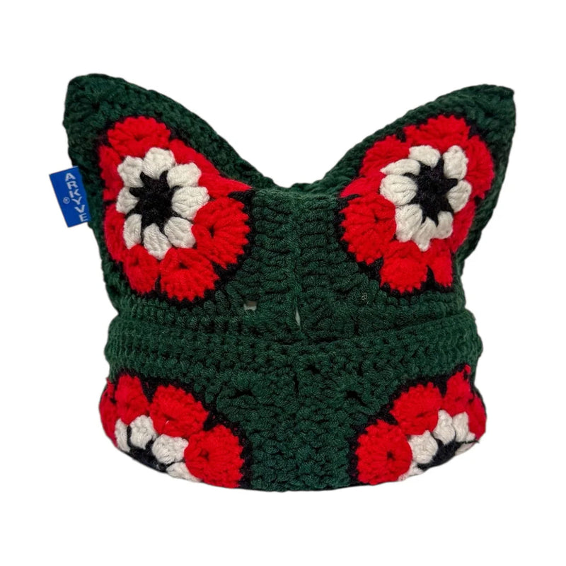 ARKYVE Crochet Cat Hat Men’s Hats 526028