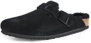 Birkenstock 0259881 Boston Shearling Suede Leather Clogs Unisex Slippers