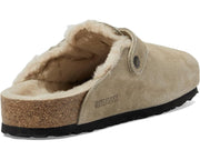 Birkenstock 0259881 Boston Shearling Suede Leather Clogs Unisex Slippers