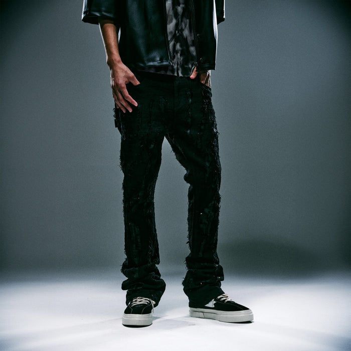 Embellish Kyoto Boro Flare Denim Jean Men’s Pants 508890