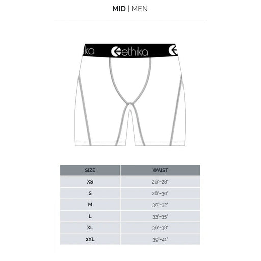 Ethika Men’s Mid Kensei Boxer Briefs Underwear