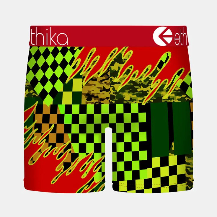 Ethika Men’s Mid Prepare For War Boxer Briefs Underwear