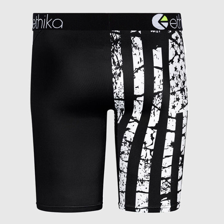 Ethika Men’s Staple Bomber Black Flag Boxer Briefs Underwear