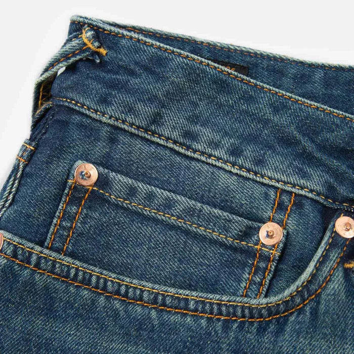 Evisu Mens Daicock Discharged Print & Embroidery Denim Shorts Pants EVISU 4894565561917 Free Shipping Worldwide