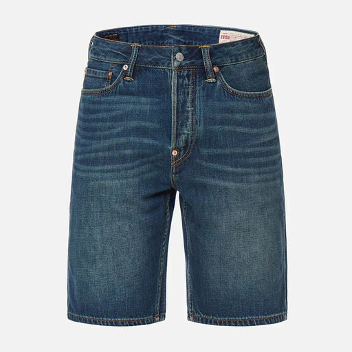 Evisu Men’s Daicock Discharged Print & Embroidery Denim Shorts Mens Pants EVISU 4894565561917 Free Shipping Worldwide