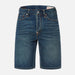 Evisu Men’s Daicock Discharged Print & Embroidery Denim Shorts Mens Pants EVISU 4894565561917 Free Shipping Worldwide