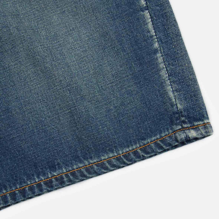 Evisu Mens Daicock Discharged Print & Embroidery Denim Shorts Pants EVISU 4894565561917 Free Shipping Worldwide