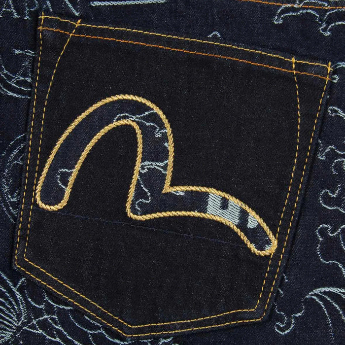 Evisu Japanese Pattern Jacquard Carrot-Fit Jeans #2017 Mens Pants & Shorts EVISU 4894565620799 Free Shipping Worldwide