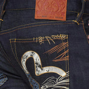 Evisu Mens Seagull Paint Slim Fit Jean Pants & Shorts EVISU 4894565562334 Free Shipping Worldwide