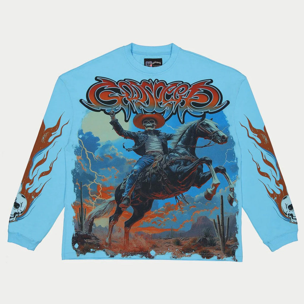 Metro Fusion - Godspeed Best Western Long Sleeve T-Shirt - Men's T