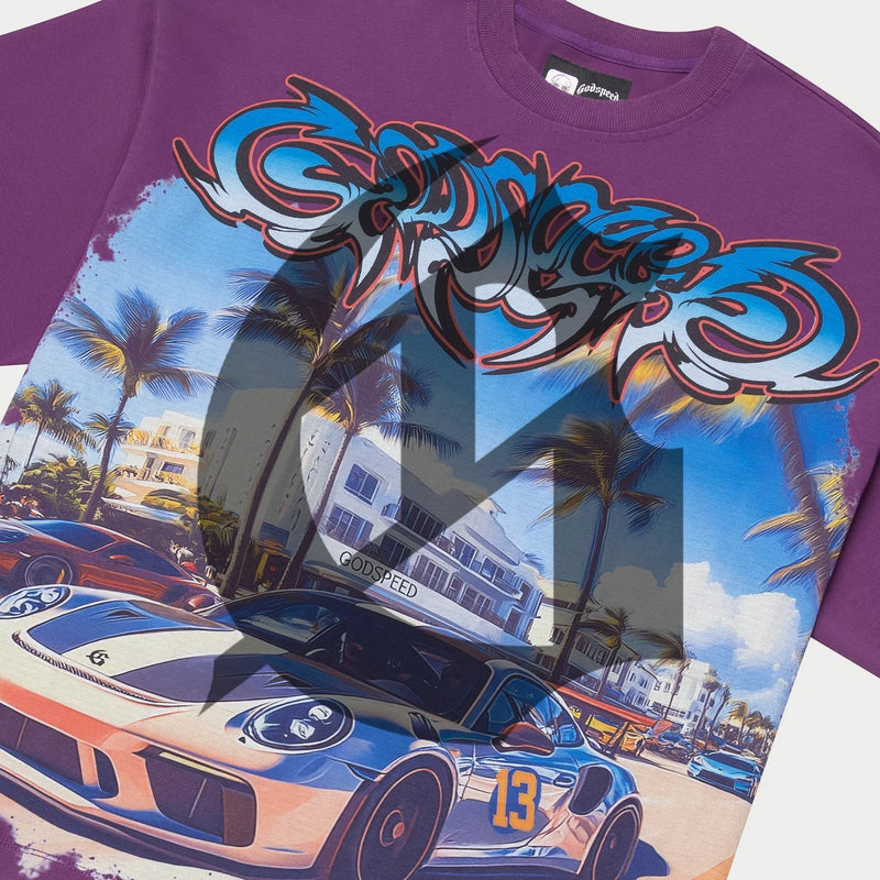Godspeed Car Meet Miami T-Shirt Men’s T-Shirts