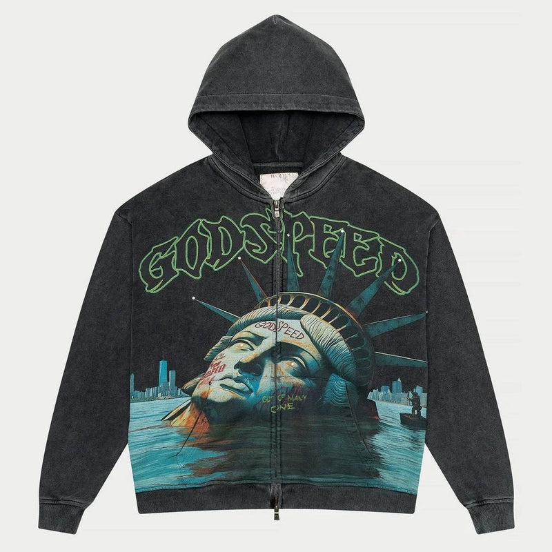Godspeed Sunken Liberty Zip Hoodie Men’s Hoodies 523953