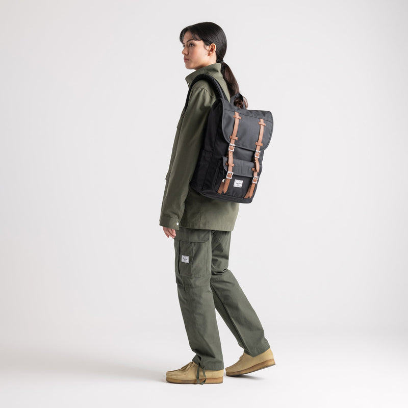 Herschel Little America Mid Backpack Light Grey Crosshatch