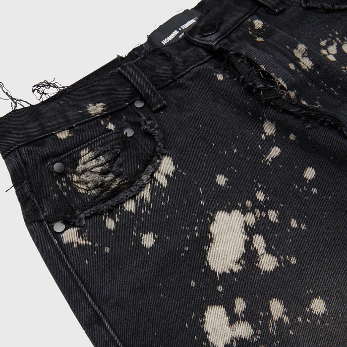 Homme + Femme Spot Washed Denim Mens Pants & Shorts + 474531 Free Shipping Worldwide
