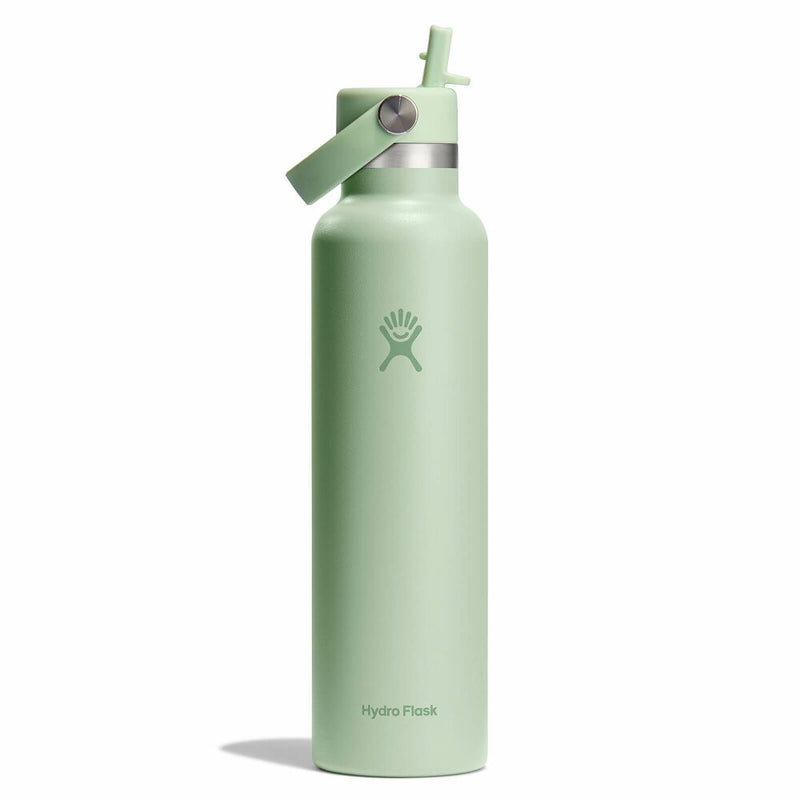 Hydro Flask 24 oz Standard Mouth Water Bottle with Flex Straw Cap Bottles 810096859099