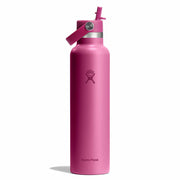 Hydro Flask 24 oz Standard Mouth Water Bottle with Flex Straw Cap Bottles 810096859082