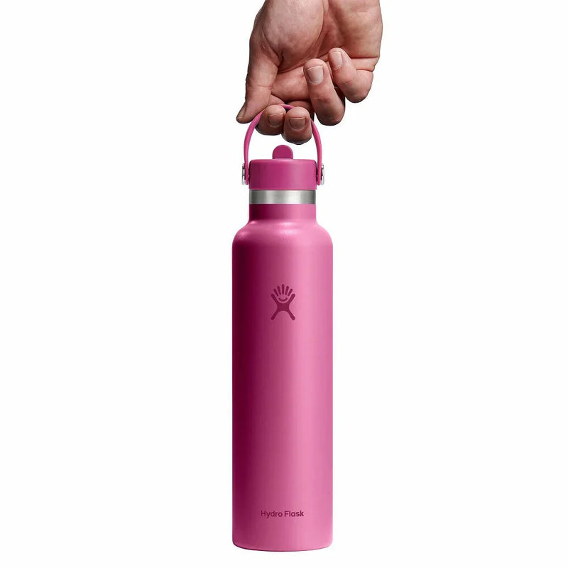 Hydro Flask 24 oz Standard Mouth Water Bottle with Flex Straw Cap Bottles