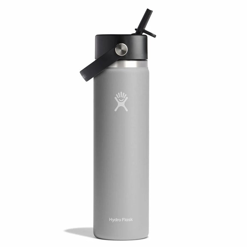 Hydro Flask 24 oz Wide Mouth with Flex Straw Cap Water Bottles 810070088385