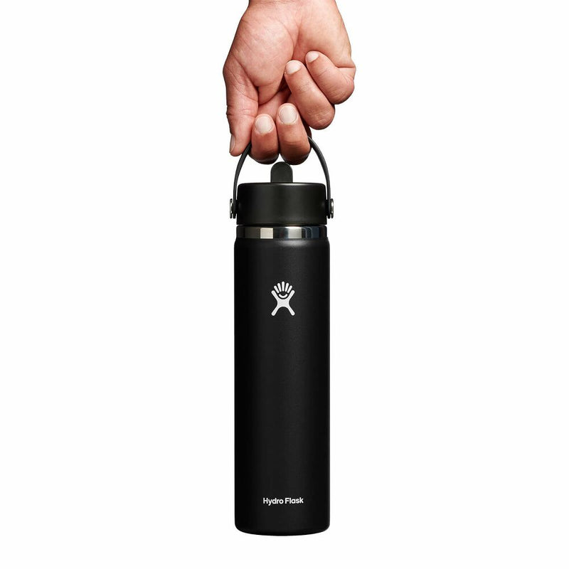 Hydro Flask 24 oz Wide Mouth with Flex Straw Cap Water Bottles 810070084110