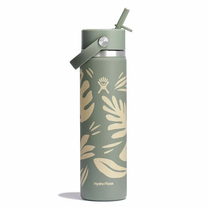 Hydro Flask 24 oz Wide Mouth with Flex Straw Cap Water Bottles 840394200590