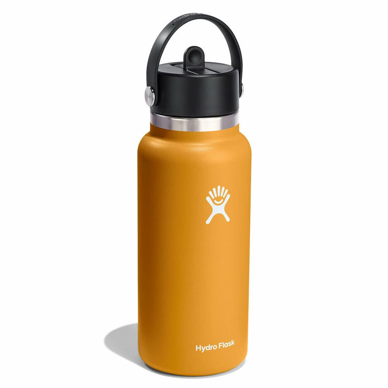 Hydro Flask 32 oz Wide Mouth with Flex Straw Cap Water Bottles 810096857002