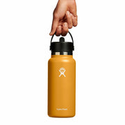 Hydro Flask 32 oz Wide Mouth with Flex Straw Cap Water Bottles 810096857002
