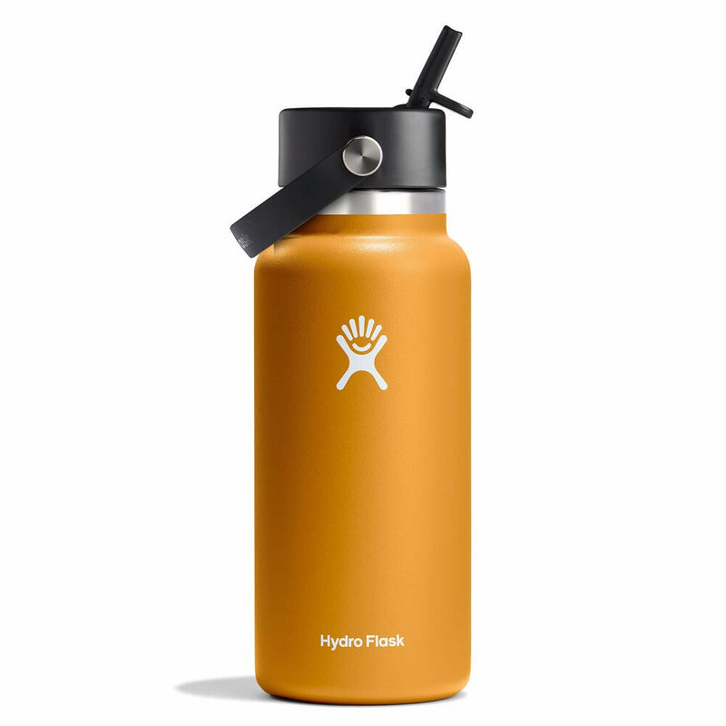 Hydro Flask 32 oz Wide Mouth with Flex Straw Cap Water Bottles 810096857002