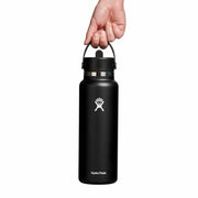 Hydro Flask 40 oz Wide Mouth Water Bottle with Flex Straw Cap Bottles 810028847019