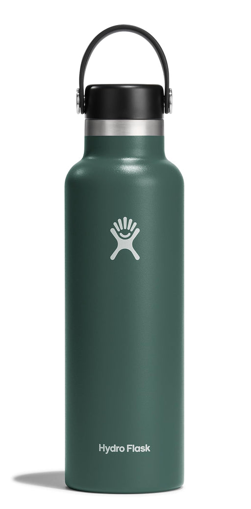 Hydro Flask Stainless Steel Standard Mouth Water Bottle with Flex Cap and Double-Wall Vacuum Insulation 810096852403