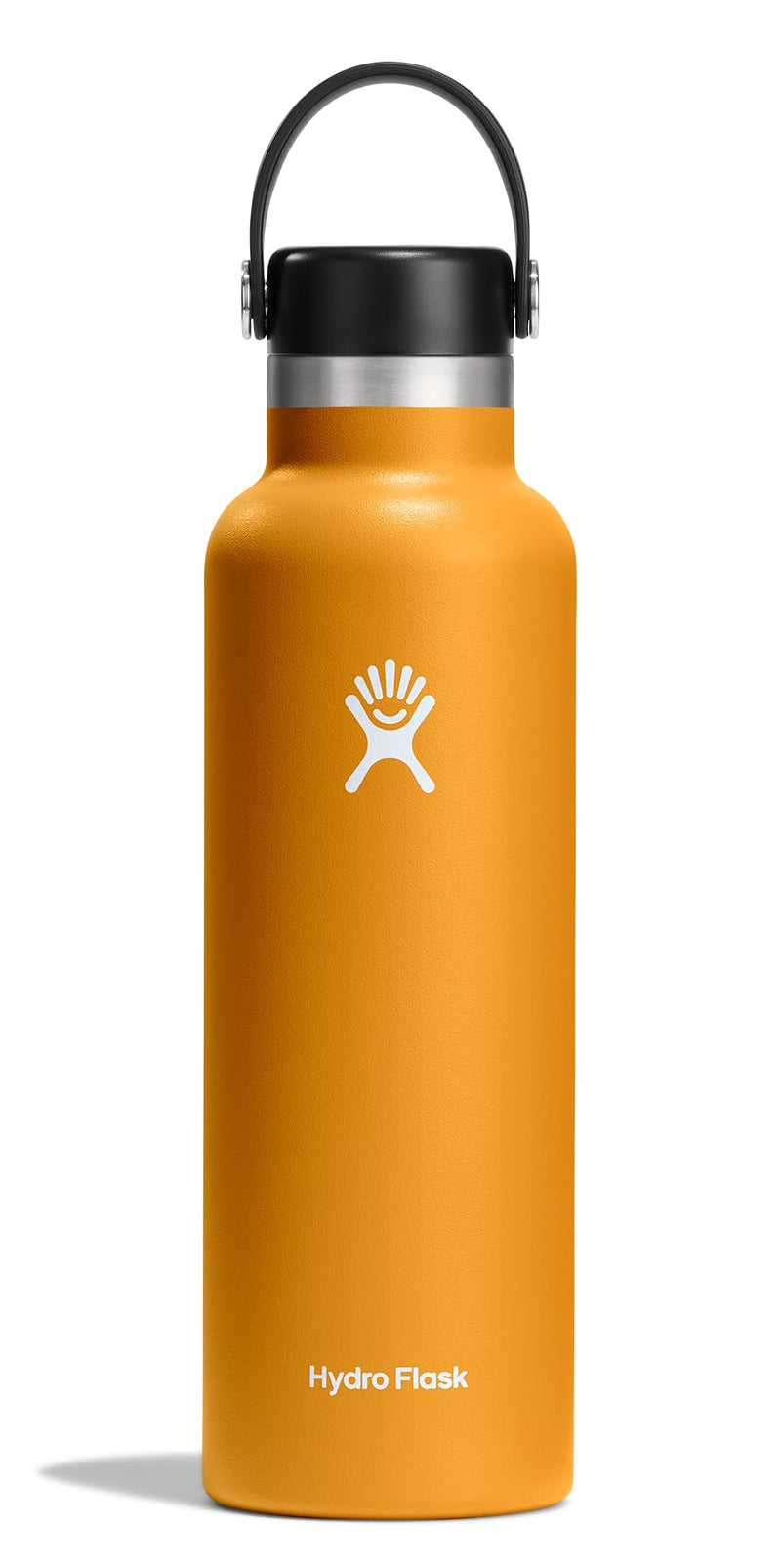 Hydro Flask Stainless Steel Standard Mouth Water Bottle with Flex Cap and Double-Wall Vacuum Insulation 810096856821