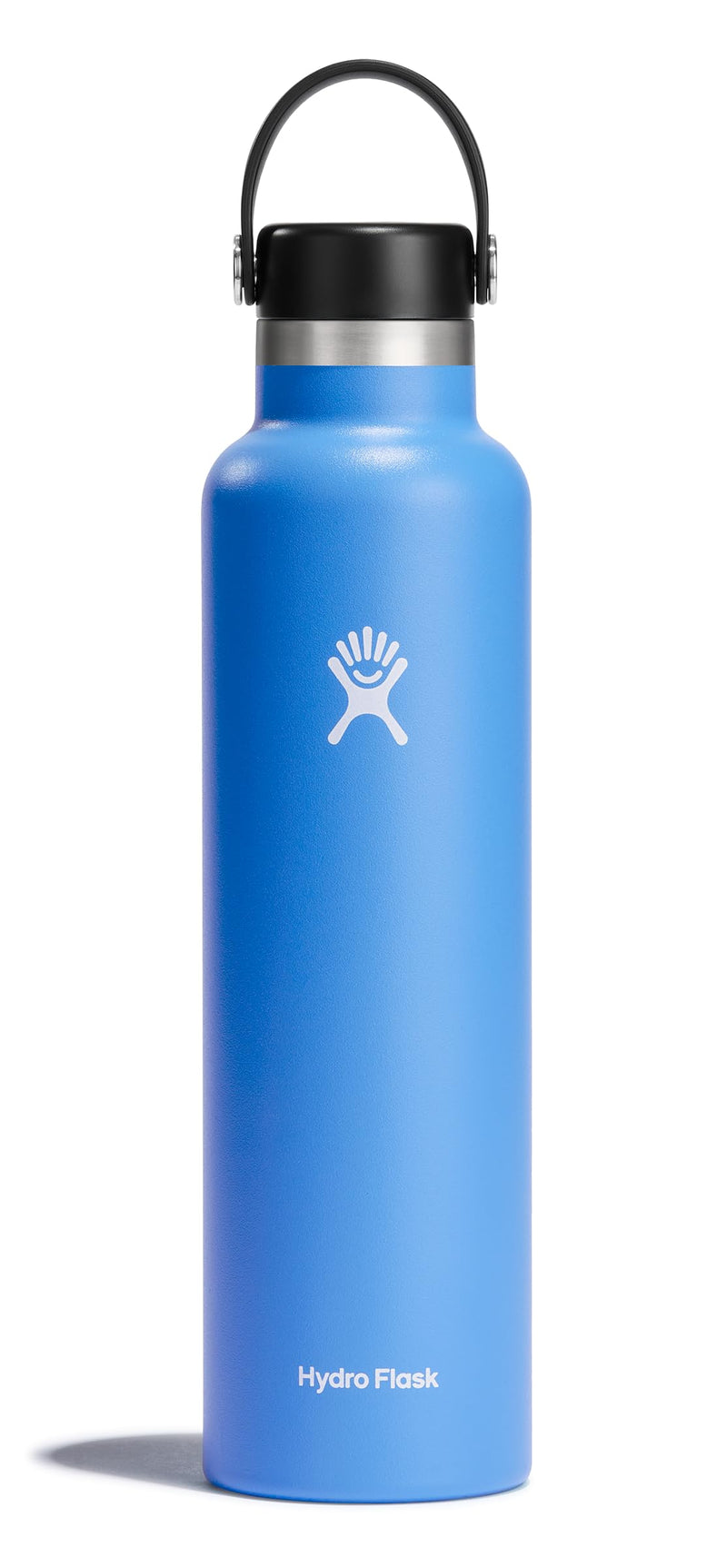 Hydro Flask Stainless Steel Standard Mouth Water Bottle with Flex Cap and Double-Wall Vacuum Insulation 810096852465