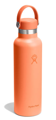 Hydro Flask Stainless Steel Standard Mouth Water Bottle with Flex Cap and Double-Wall Vacuum Insulation