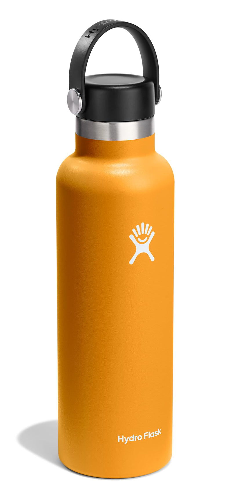 Hydro Flask Stainless Steel Standard Mouth Water Bottle with Flex Cap and Double-Wall Vacuum Insulation