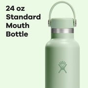Hydro Flask Stainless Steel Standard Mouth Water Bottle with Flex Cap and Double-Wall Vacuum Insulation