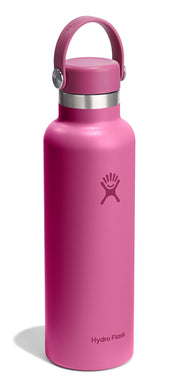 Hydro Flask Stainless Steel Standard Mouth Water Bottle with Flex Cap and Double-Wall Vacuum Insulation