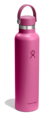 Hydro Flask Stainless Steel Standard Mouth Water Bottle with Flex Cap and Double-Wall Vacuum Insulation