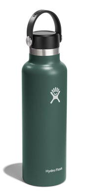 Hydro Flask Stainless Steel Standard Mouth Water Bottle with Flex Cap and Double-Wall Vacuum Insulation