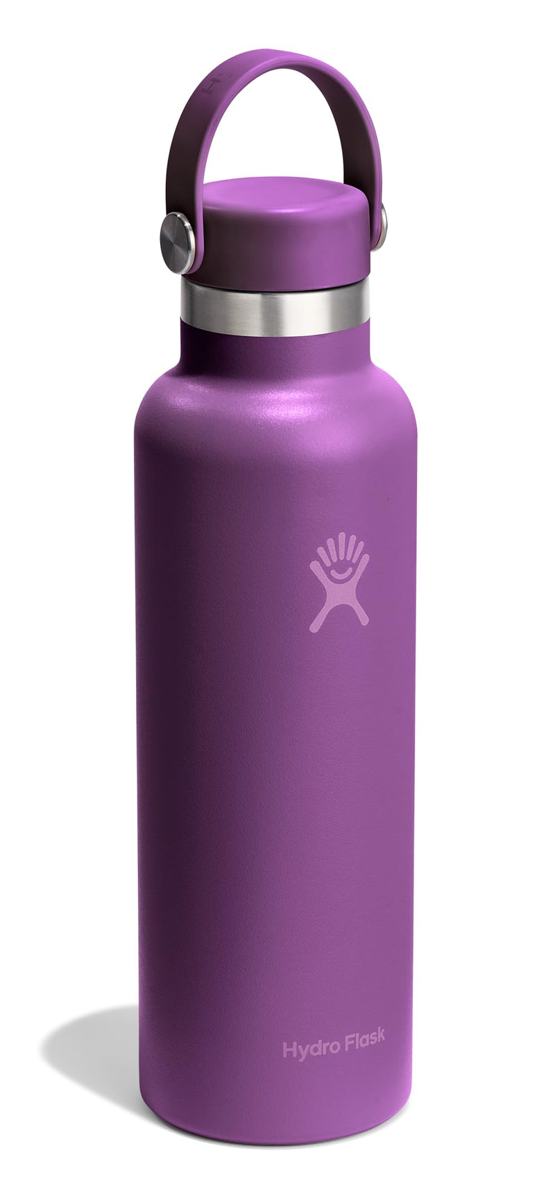 Hydro Flask Stainless Steel Standard Mouth Water Bottle with Flex Cap and Double-Wall Vacuum Insulation