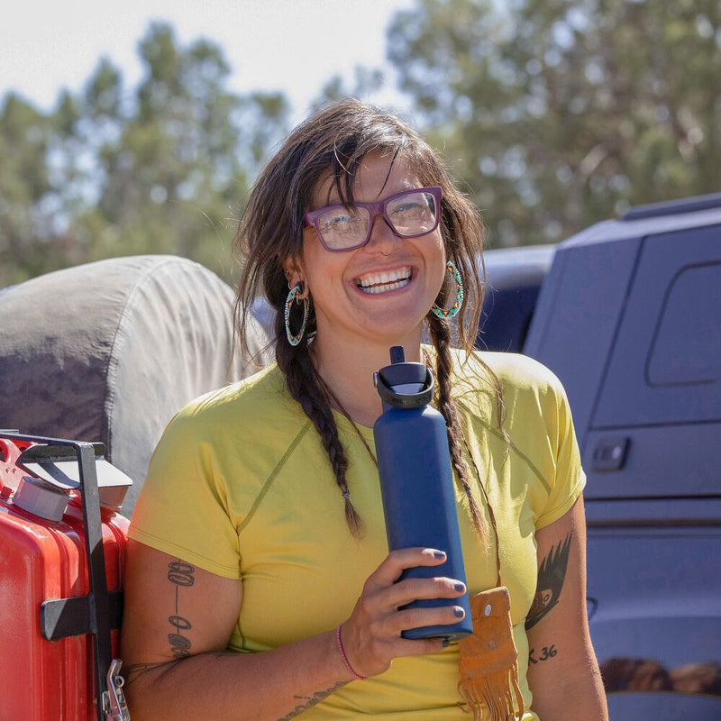 Hydro Flask Standard Mouth with Flex Straw Cap - 24 oz Water Bottles 810096851253