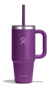 Hydro Flask Travel Tumbler with Handle Lid and Straw - Insulated Stainless Steel Water Bottle 840394214993