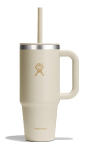 Hydro Flask Travel Tumbler with Handle Lid and Straw - Insulated Stainless Steel Water Bottle 840394210292