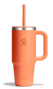 Hydro Flask Travel Tumbler with Handle Lid and Straw - Insulated Stainless Steel Water Bottle 840394215006