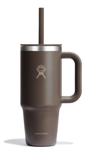 Hydro Flask Travel Tumbler with Handle Lid and Straw - Insulated Stainless Steel Water Bottle 840394210285