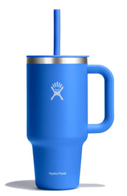 Hydro Flask Travel Tumbler with Handle Lid and Straw - Insulated Stainless Steel Water Bottle 840394202532