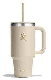 Hydro Flask Travel Tumbler with Handle Lid and Straw - Insulated Stainless Steel Water Bottle 840394202488