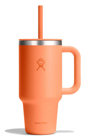 Hydro Flask Travel Tumbler with Handle Lid and Straw - Insulated Stainless Steel Water Bottle 840394215020