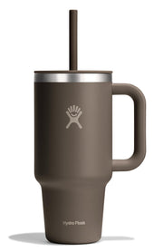 Hydro Flask Travel Tumbler with Handle Lid and Straw - Insulated Stainless Steel Water Bottle 840394202471
